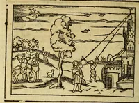 An illustration from Cosmographie, ou Description des quatre parties du monde, contenant la situation, diuision, & estendue de chascune region & prouince d'icelles, (1581)