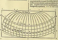 An illustration from Cosmographiæ uniuersalis lib. VI. in quibus iuxta certioris fidei scriptorum traditionem describuntur, omnium habitabilis orbis partium situs, propriæq[ue] dotes. regionum topographicæ effigies ... (1554)