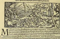 An illustration from Cosmographiæ uniuersalis lib. VI. in quibus iuxta certioris fidei scriptorum traditionem describuntur, omnium habitabilis orbis partium situs, propriæq[ue] dotes. regionum topographicæ effigies ... (1554)