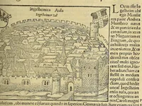 An illustration from Cosmographiæ uniuersalis lib. VI. in quibus iuxta certioris fidei scriptorum traditionem describuntur, omnium habitabilis orbis partium situs, propriæq[ue] dotes. regionum topographicæ effigies ... (1554)