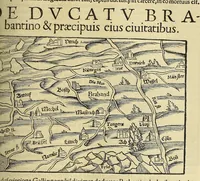 An illustration from Cosmographiæ uniuersalis lib. VI. in quibus iuxta certioris fidei scriptorum traditionem describuntur, omnium habitabilis orbis partium situs, propriæq[ue] dotes. regionum topographicæ effigies ... (1554)