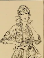 An illustration from Costume design and illustration (1918)