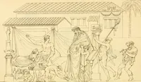 An illustration from Costume of the ancients (1812)