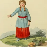 An illustration from Costume of the Russian empire : illustrated by upwards of seventy richly coloured engravings .. (1811)