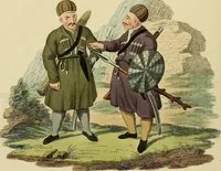 An illustration from Costume of the Russian empire : illustrated by upwards of seventy richly coloured engravings .. (1811)