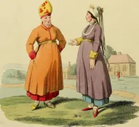 An illustration from Costume of the Russian empire : illustrated by upwards of seventy richly coloured engravings .. (1811)