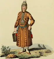 An illustration from Costume of the Russian empire : illustrated by upwards of seventy richly coloured engravings .. (1811)