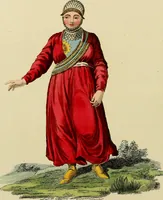 An illustration from Costume of the Russian empire : illustrated by upwards of seventy richly coloured engravings .. (1811)
