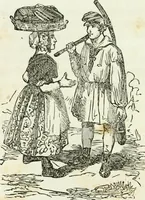 An illustration from Costumes of Europe: with descriptions of the people, manners, and customs (1852)