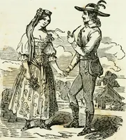An illustration from Costumes of Europe: with descriptions of the people, manners, and customs (1852)