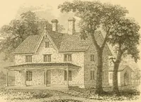 An illustration from Cottage residences : or, A series of designs for rural cottages and cottage villas, and their gardens and grounds ; adapted to North America (1847)