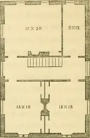 An illustration from Cottage residences : or, A series of designs for rural cottages and cottage villas, and their gardens and grounds ; adapted to North America (1847)