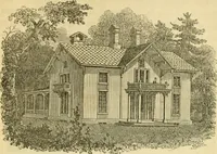 An illustration from Cottage residences : or, A series of designs for rural cottages and cottage villas, and their gardens and grounds ; adapted to North America (1847)
