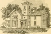 An illustration from Cottage residences : or, A series of designs for rural cottages and cottage villas, and their gardens and grounds ; adapted to North America (1847)