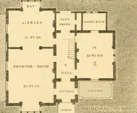 An illustration from Cottage residences : or, A series of designs for rural cottages and cottage villas, and their gardens and grounds ; adapted to North America (1847)