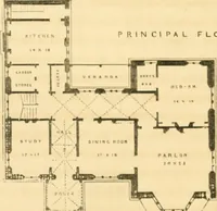 An illustration from Cottage residences : or, A series of designs for rural cottages and cottage villas, and their gardens and grounds ; adapted to North America (1847)