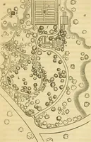 An illustration from Cottage residences : or, A series of designs for rural cottages and cottage villas, and their gardens and grounds ; adapted to North America (1847)