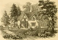 An illustration from Cottage residences : or, A series of designs for rural cottages and cottage villas, and their gardens and grounds ; adapted to North America (1847)