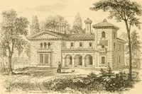 An illustration from Cottage residences : or, A series of designs for rural cottages and cottage villas, and their gardens and grounds ; adapted to North America (1847)