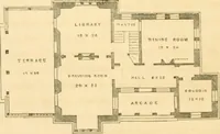 An illustration from Cottage residences : or, A series of designs for rural cottages and cottage villas, and their gardens and grounds ; adapted to North America (1847)