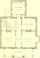 An illustration from Cottage residences : or, A series of designs for rural cottages and cottage villas, and their gardens and grounds ; adapted to North America (1847)