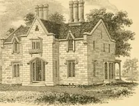 An illustration from Cottage residences : or, A series of designs for rural cottages and cottage villas, and their gardens and grounds ; adapted to North America (1847)