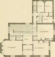 An illustration from Cottage residences; or, A series of designs for rural cottages and cottage villas, and their gardens and grounds (1873)