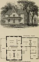 An illustration from Cottage residences : or, A series of designs for rural cottages and cottage villas, and their gardens and grounds. Adapted to North America (1847)