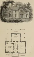An illustration from Cottage residences : or, A series of designs for rural cottages and cottage villas, and their gardens and grounds. Adapted to North America (1847)