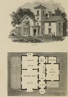 An illustration from Cottage residences : or, A series of designs for rural cottages and cottage villas, and their gardens and grounds. Adapted to North America (1847)