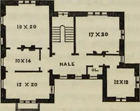 An illustration from Cottage residences : or, A series of designs for rural cottages and cottage villas, and their gardens and grounds. Adapted to North America (1847)