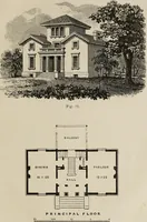 An illustration from Cottage residences : or, A series of designs for rural cottages and cottage villas, and their gardens and grounds. Adapted to North America (1847)