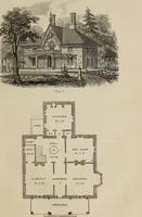 An illustration from Cottage residences : or, A series of designs for rural cottages and cottage villas, and their gardens and grounds. Adapted to North America (1847)
