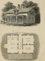 An illustration from Cottage residences : or, A series of designs for rural cottages and cottage villas, and their gardens and grounds. Adapted to North America (1847)