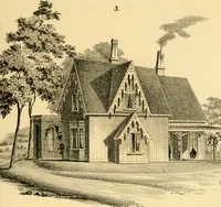 An illustration from Cottages and cottage life : containing plans for country houses, adapted to the means and wants of the people of the United States ; with directions for building and improving for the laying out and embellishing of grounds ; with some sketches of life in the country (1848)