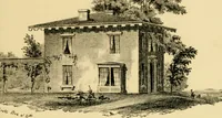 An illustration from Cottages and cottage life : containing plans for country houses, adapted to the means and wants of the people of the United States ; with directions for building and improving for the laying out and embellishing of grounds ; with some sketches of life in the country (1848)