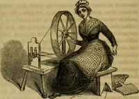 An illustration from History of the cotton manufacture in Great Britain : with a notice of its early history in the East, and in all the quarters of the globe : a description of the great mechanical inventions, which have caused its unexampled extension in Britain, and a view of the present state of the manufacture and the condition of the classes engaged in its several departments (1835)