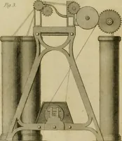 An illustration from History of the cotton manufacture in Great Britain : with a notice of its early history in the East, and in all the quarters of the globe : a description of the great mechanical inventions, which have caused its unexampled extension in Britain, and a view of the present state of the manufacture and the condition of the classes engaged in its several departments (1835)