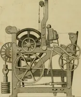 An illustration from History of the cotton manufacture in Great Britain : with a notice of its early history in the East, and in all the quarters of the globe : a description of the great mechanical inventions, which have caused its unexampled extension in Britain, and a view of the present state of the manufacture and the condition of the classes engaged in its several departments (1835)