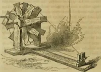An illustration from History of the cotton manufacture in Great Britain : with a notice of its early history in the East, and in all the quarters of the globe : a description of the great mechanical inventions, which have caused its unexampled extension in Britain, and a view of the present state of the manufacture and the condition of the classes engaged in its several departments (1835)