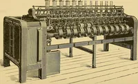 An illustration from Cotton manufacture: a manual of practical instruction in the processes of opening, carding, combing, drawing, doubling, and spinning of cotton, and the methods of dyeing and preparing goods for the market (1894)