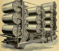 An illustration from Cotton manufacture: a manual of practical instruction in the processes of opening, carding, combing, drawing, doubling, and spinning of cotton, and the methods of dyeing and preparing goods for the market (1894)