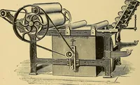 An illustration from Cotton manufacture: a manual of practical instruction in the processes of opening, carding, combing, drawing, doubling, and spinning of cotton, and the methods of dyeing and preparing goods for the market (1894)