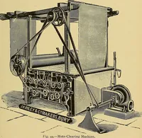 An illustration from Cotton manufacture: a manual of practical instruction in the processes of opening, carding, combing, drawing, doubling, and spinning of cotton, and the methods of dyeing and preparing goods for the market (1894)