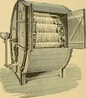 An illustration from Cotton manufacture: a manual of practical instruction in the processes of opening, carding, combing, drawing, doubling, and spinning of cotton, and the methods of dyeing and preparing goods for the market (1894)