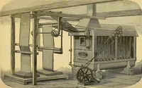 An illustration from Cotton manufacture: a manual of practical instruction in the processes of opening, carding, combing, drawing, doubling, and spinning of cotton, and the methods of dyeing and preparing goods for the market (1894)