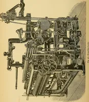 An illustration from Cotton manufacture: a manual of practical instruction in the processes of opening, carding, combing, drawing, doubling, and spinning of cotton, and the methods of dyeing and preparing goods for the market (1894)