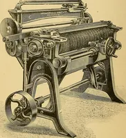 An illustration from Cotton manufacture: a manual of practical instruction in the processes of opening, carding, combing, drawing, doubling, and spinning of cotton, and the methods of dyeing and preparing goods for the market (1894)