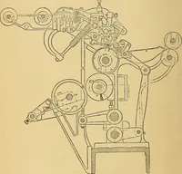 An illustration from Cotton manufacture: a manual of practical instruction in the processes of opening, carding, combing, drawing, doubling, and spinning of cotton, and the methods of dyeing and preparing goods for the market (1894)