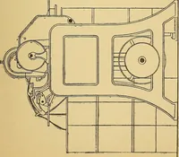An illustration from Cotton manufacture: a manual of practical instruction in the processes of opening, carding, combing, drawing, doubling, and spinning of cotton, and the methods of dyeing and preparing goods for the market (1894)